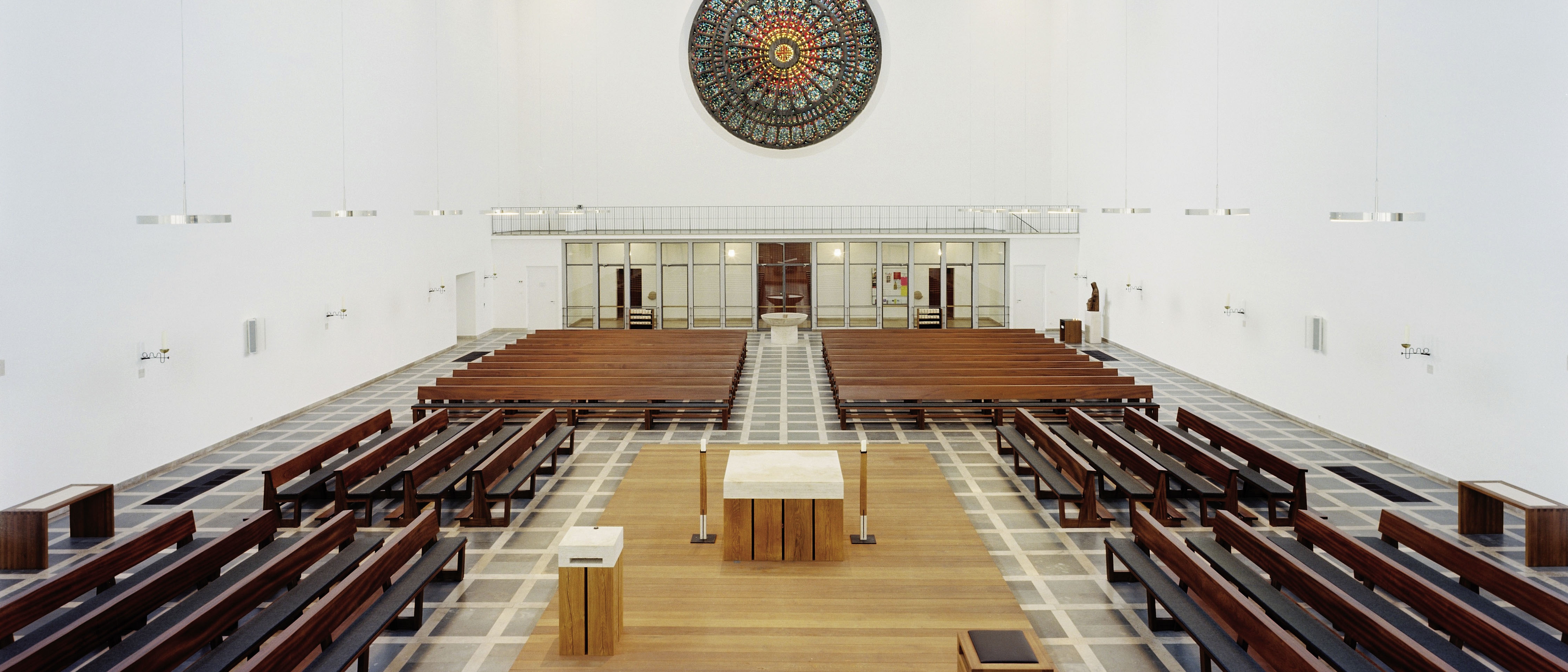 Kreuzkirche Innenaufnahme Rosette