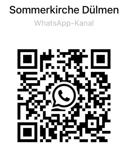 QR-Code zum WhatsApp-Kanal der Sommerkirche
